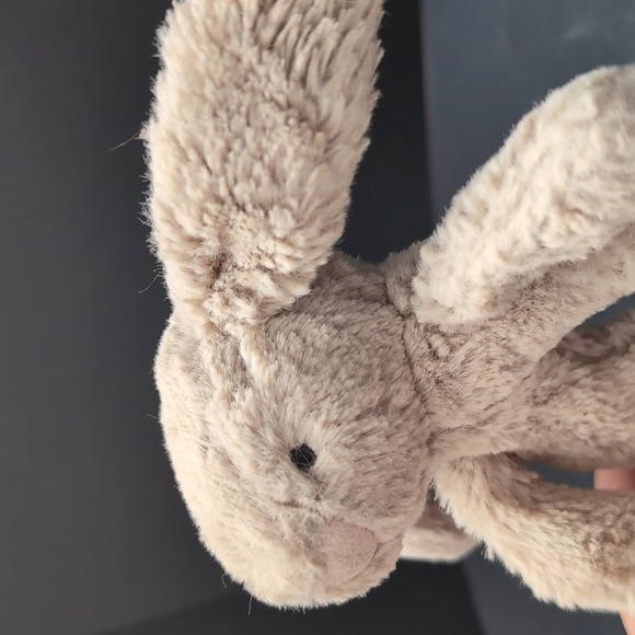 Little Jelly Cat London, Bashful Bunny Small Plush Baby Rattle. - Picture 3 of 7